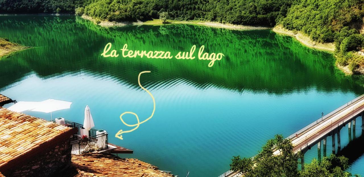 La Terrazza Sul Lago Turano Castel di Tora Exterior photo