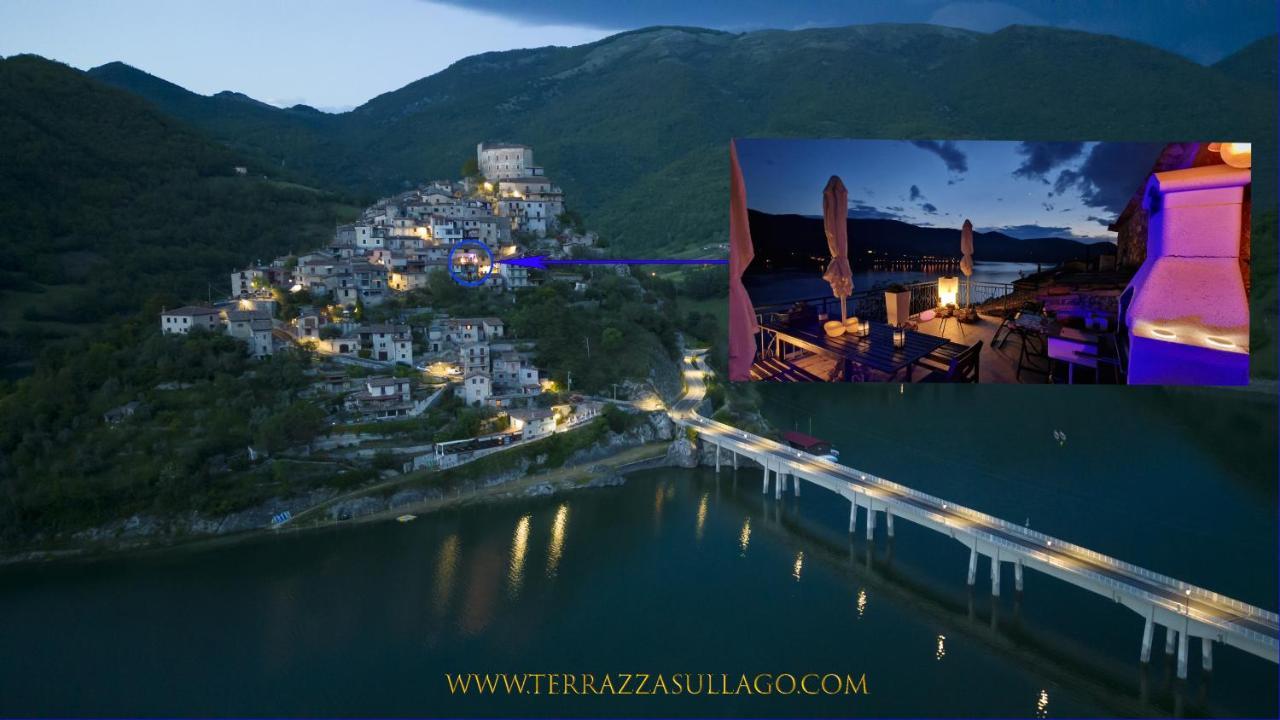 La Terrazza Sul Lago Turano Castel di Tora Exterior photo